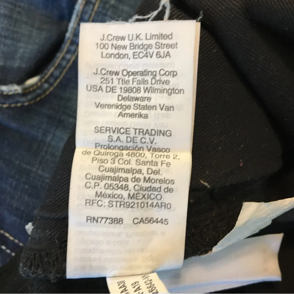 Madewell Jeans Women's Atlectic Slim Black Size 35/32 Straight Denim Pockets - Picture 11 of 12